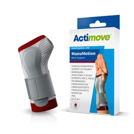 Actimove Professional ManuMotion Wrist Support | Wrist Brace with Thumb Support for Arthrosis, Rheumatoid Arthritis, Sprains, Tendon, Soft Tissue & Ligament Injuries, Postoperative Care | White, Right, XX-Large
