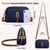 TEUEN Small Crossbody Bag for Women, Leather Handbags,Ladies Phone Bag