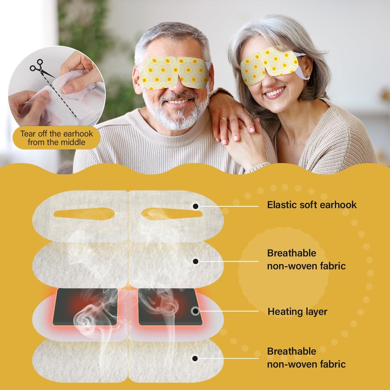 16 Packs Warming Eye Mask Steam Eye Mask for Eye