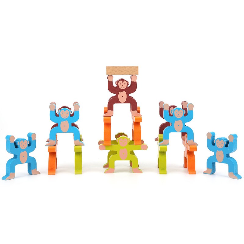 Wooden Stacking Games Balancing Blocks Toy Children Kid Educational Toy