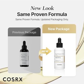 COSRX Pure Vitamin C 13% Serum (Renewal) with Vitamin E & Hyaluronic Acid, Korean Vitamin C Serum, Hydrating Facial Serum for Uneven Skin Tone, Dull S