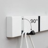YunNasi Bamboo Coat Rack with Foldable Hooks Wall Coat Rack