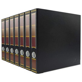 Bindertek 3-Ring Premium Binder, Pack of 7 - Barrister Black, 2" Spine Width, 325 Sheet Capacity, 1.25" D-Rings, Linen-Textured Covers, Steel Reinforced Edges, Spine Label Included