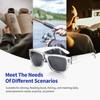 BLUEMOKY Square Bifocal Sunglasses for Men: Reading Glasses with UV400
