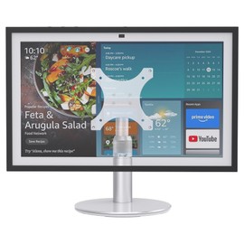 Pitelumeon Rotating Stand for Show 15, Silver, Adjustable Height, Non-Slip Base for Kitchen/Living Room/Foyer, Sturdy & Durable Construction,Easy Switch Device in Portrait and Landscape Orientations