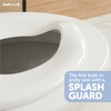 Quick Flip Elongated Toilet Seat with Built-In Potty & Splash