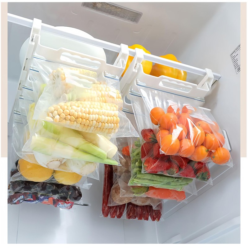 HOMTERN Refrigerator Organiser, Kitchen Drawer Organiser, Fridge Hanging Drawer Storage,