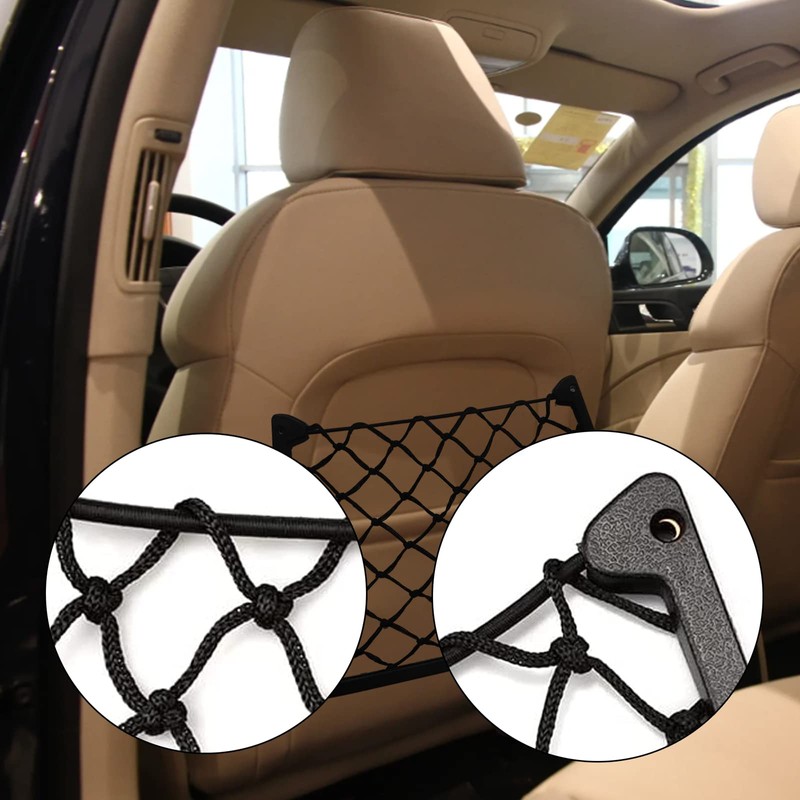 BuxiuGK 2 Pcs Car Storage Net Bag Elastic Storage Net