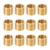 PATIKIL M12xM10x10mm Thread Reducing Nuts Insert, 12 Pcs Male to