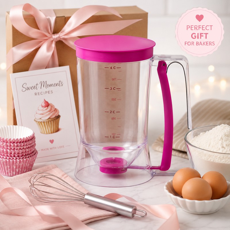 Pancake Batter Dispenser for Baking – Easy-Pour Portion Control Tool