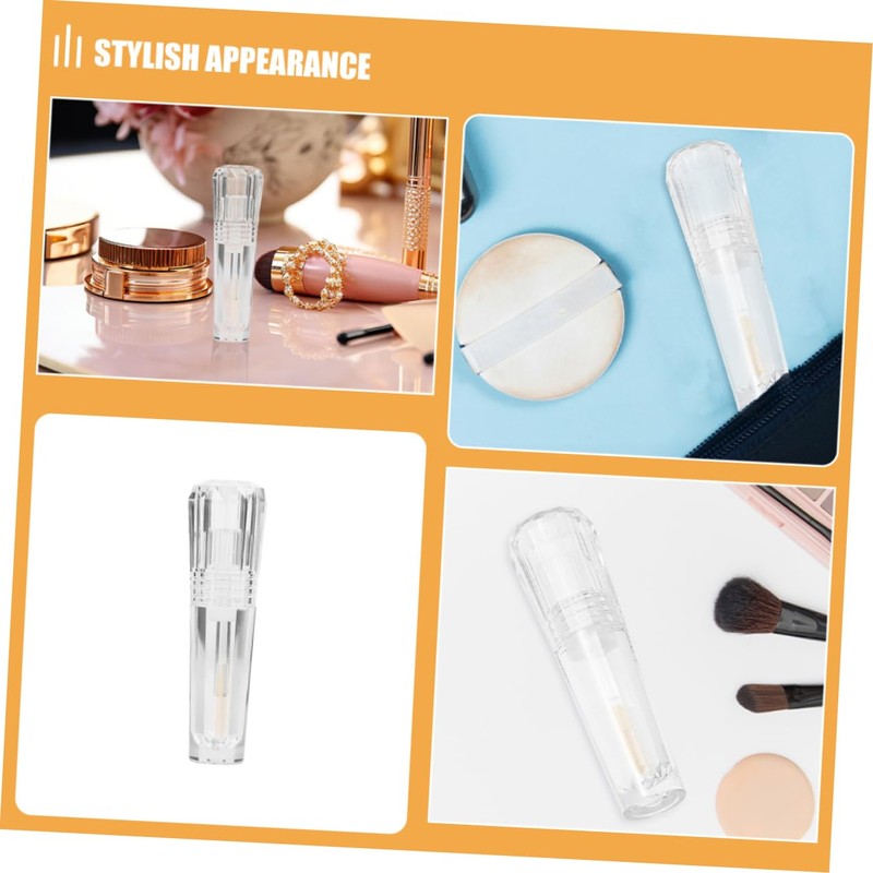 Baluue 2pcs Empty Lip Gloss Tube Refillable Container for Liquid
