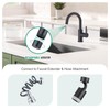 CREA Black Bathroom Faucet 1 Hole Single Handle Bar Sink