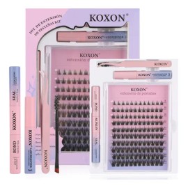 120pzs Extensiones Pestañas Raíces Curvatura D 8-18mm, K28                                                                                            