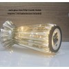 CFDECOR Mercury Glass Pillar Candle Pedestal Holders with Fairy Lights,