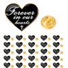 25/50/100 pieces Heart shape metal Forever in our hearts Brooch