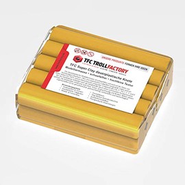 TFC SuperClay I Permanent Plastic Clay I Modelling Clay I Made from High-Quality Waxes (100% Beeswax) and Ochre I Ochre