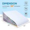 SASTTIE Bed Wedge Pillow for Sleeping, 12 Inch Memory Foam