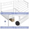 Yaheetech White Twin Metal Platform Bed Frame Mattress Foundation with