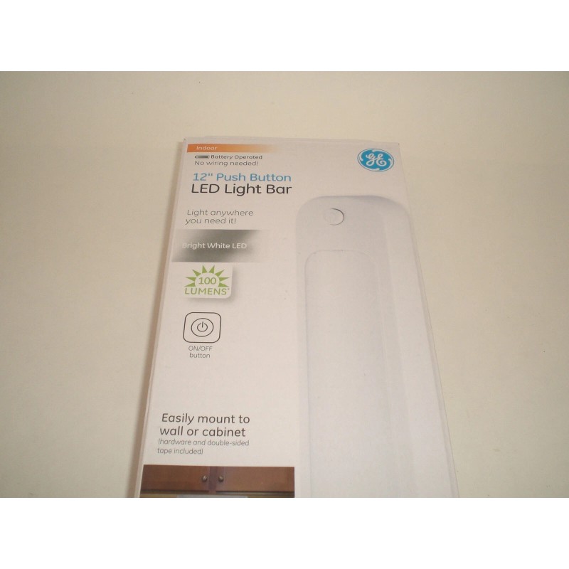 GE 12'' PUSH BUTTON LED LIGHT BAR BATTERY OPERATED