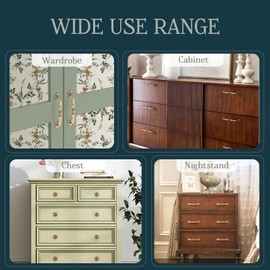 CcHhyyt 2 Pack Brass Cabinet Knobs Antique Floral Pattern Cupboard Knobs Metal Drawer Knobs Solid Brass Kitchen Hardware Matte Gold Round Knobs Handles for Cabinet Drawer Wardrobe (Single Hole, Gold)