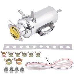 Radiator Cooling Tank Car Radiator Cooling Water Tank Coolant Tank 350ml Aluminum Subtank Maintain Coolant Tank Cooling System Prevent Engine Leak Crankcase Pressure Relief Corrosion Resistance High