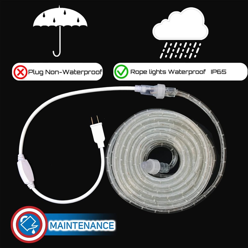 Russell Decor Patriotic Rope Lights Red White Blue for Independence