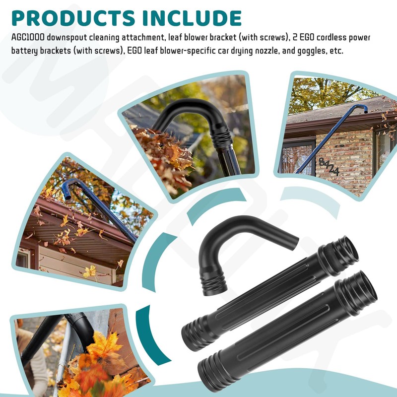 MaBoltx Gutter Cleaning Attachment Kit- Replace AGC1000, Compatible with EGO