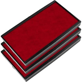 COLOP E/60 Non-Toxic, Water Based Premium Replacement Pad for Printer 60 - Pack of 3 - Red