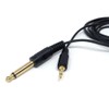 DRUT 1.5m 3.5mm MONO Jack to 6.35mm MONO Jack Plug