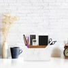 SZYRL Desk Organizer, Marble Remote Holder for Table, Modern Office