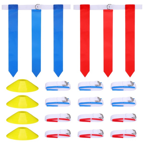 None 16 Pcs Rugby Training Kit Child Man Colored Belt