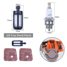 Haishine Air Filter for Stihl KM55 KM55R FS55 FS38 FS45 FS46 FC55 Grass Trimmer with Fuel Filter, Spark Plug