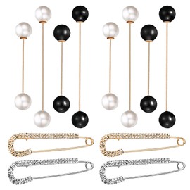 12 Pcs of Dress Clips Back Cinch, Decorative Safety Pins for Clothing, Multiple Styles and Sizes to Choose from, Fashionable and Versatile, Suitable for Fixing Headscarves, Skirts, Hats, Etc.