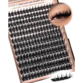 Goddvenus Manga Lash Clusters With Spikes Wispy Cluster Eyelash Extensions Fluffy Anime Eyelashes Clusters Reusable Faux Mink Fairy Individual Lash Extension (D Curve 12-18mm 204 pieces)