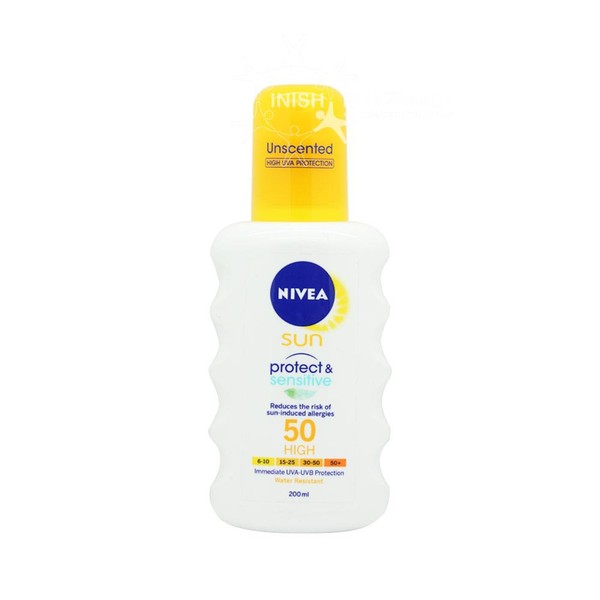 Nivea Sun Protect & Sensitive Spray SPF50 200ml 80494