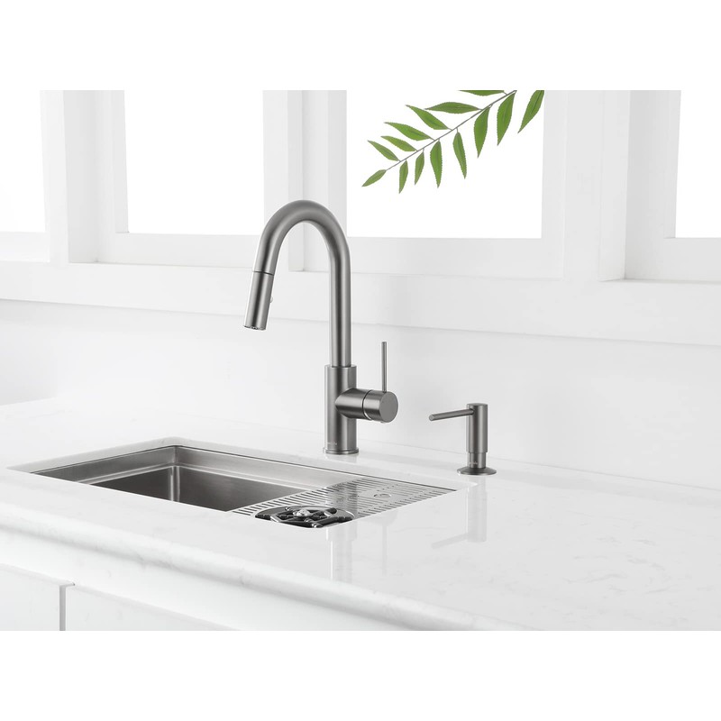 AguaStella ASF026GS Bulit in Dispenser Grey Stainless for Kitchen Sink