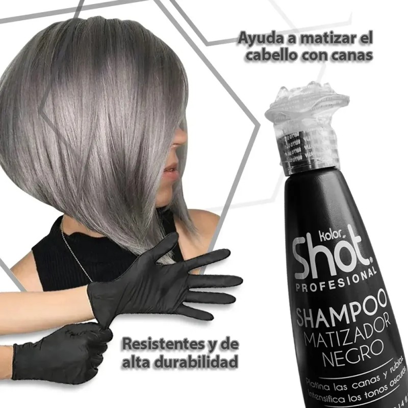 Shampoo Matizador Negro Intensifica Tonos Kolor Shot