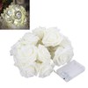 VIPMOON Rose Flower String Lights,2M 20LED Battery Operated Romantic String