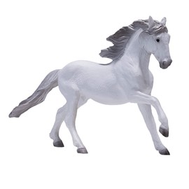 MOJO Lusitano - White Farm Horse Wildlife Collectable Animal Toy Figure