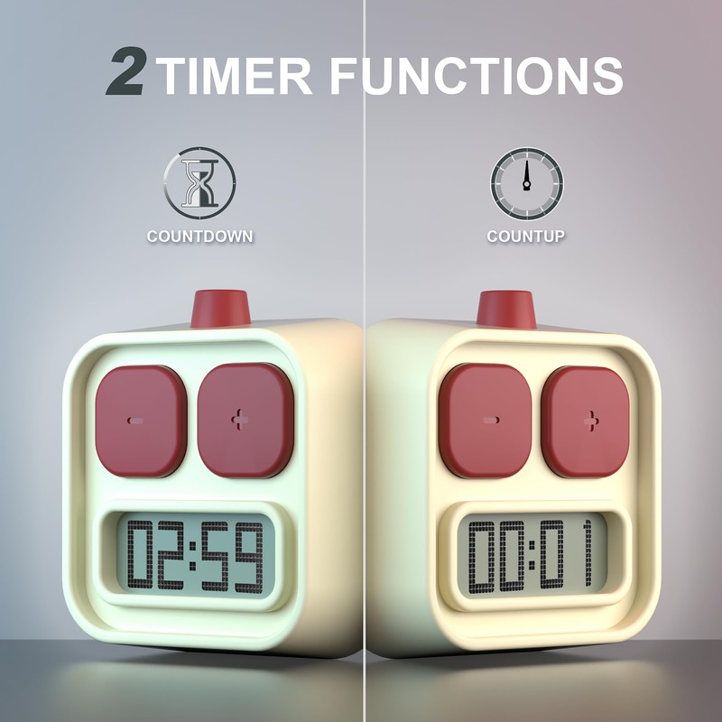 KADAMS Digital Kitchen Timer for Cooking, Countdown & Count-up Productivity,
