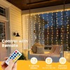 HEYFUNi 6.6FT x 6.6FT Warm White Curtain Lights Plug in,