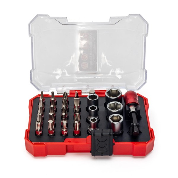 TCD S2 Steel Screwdriver Bit and Socket Set, 28 Piece,