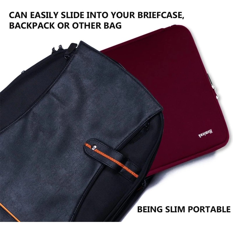 Hsmienk 14 inch Laptop Sleeve, Upgrade Shockproof Protective Computer 14inch,