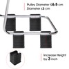 MYMULIKE Bed Risers 3 inch, Adjustable Bed Risers for 1