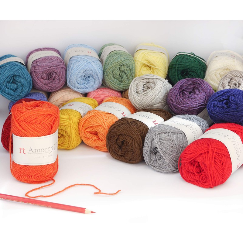 Hamanaka 2458 Amerie F Gota Medium Thick Yarn, Purple Type,