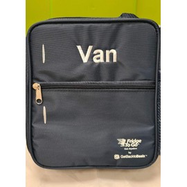 Fridge-to-go Insulated Lunch Bag Medium - Cooler Bag with Cooling Panel, Identification Panel - Stay Cool Up to 8 Hrs - Premium Quality to Last The Whole Year and More (Navy)