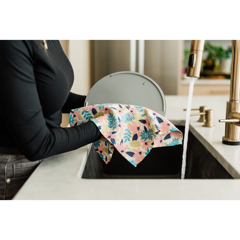 Desert Aqua || Premium Dish Cloths || 5 Pack ||