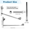 MorningRo Street Sign Bracket 8'' x 16'' Wing L Shape
