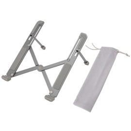 Foldable Laptop Stand Ergonomic Design Anti Slip Lightweight Portable Laptop Desk Stand for 9in to 15.6in Laptops Gray