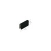 C.R. LAURENCE GDH7BL CRL Black Rectangular Strike Plate